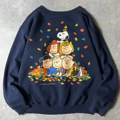 90s USA製 ピーナッツ オフィシャル スヌーピー プリント スウェット トレーナー L / 90年代 アメリカ製 オールド キャラクター キャラ
