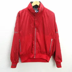 y■80'S レトロ■チャンピオン/CHAMPION ウィンドブレーカー/ナイロンジャケット■赤【メンズL】MENS/127【中古】
