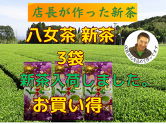 新茶入荷しました!!!全国 送料無料 健康 一番茶 日本茶 煎茶  緑茶 新茶 母の日 上級煎茶 八女茶 100g✕3袋　八十八夜