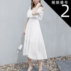 種類2：レッド/2XL オフショル フレア ワンピース フレアワンピース 膝下 ロング ロング丈 袖なし ノースリーブ オフショルダー オフショル フレア Aライン フリル ハイウエスト かわいい 大人可愛い きれいめ シンプル カジュアル 大人 上品 おしゃ