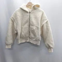 ◇ ⊇ w closet ダブルクローゼット 袖取り外し可能 長袖 ブルゾン サイズフリー ホワイト レディース E  【1410290040911】のサムネイル