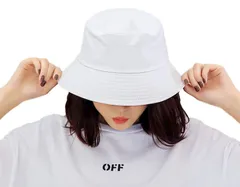 [Electric Circus] 折りたたみ バケットハット 帽子 レディース メンズ 紫外線 日よけ バケツ バイザー ハット キャップ サファリハット (ホワイト) かっこいい かわいい おしゃれ 大人 人気 女性  [ホワイト] [Free Size]