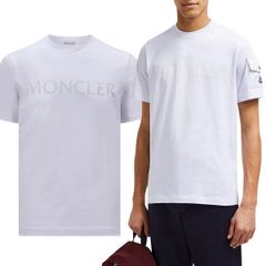 219 MONCLER モンクレール 8C00054 8390T ホワイト Tシャツ カットソー 半袖