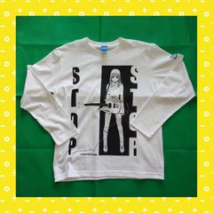 江口寿史 ストップひばりくん ロンt 長袖tシャツ 白 アート アニメ XL 