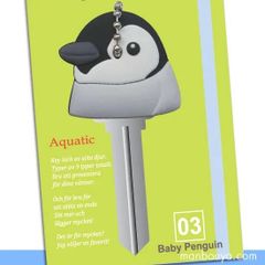 ペンギン キーカバー ワールド商事 アクアチックシリーズ かわいいキーキャップ ペンギン 入園 入学 通勤 通学 水族館グッズ
