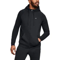 [アンダーアーマー] フーディ UA RIVAL FLEECE FZ HOODIE メンズ BLK/BLK 日本 SM (日本サイズL相当) [BLK/BLK] [S]