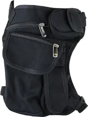 Center Porter FORESTFIELD ウエストポーチ レッグポーチ 太腿にしっかりフィット バッグ 軽量で多機能便利 サバゲー アウトドア バイク 自転車 黒 ブラック(ブラック,  フリー)