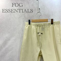 美品 FOG ESENTIALS エフオージー エッセンシャルズ 8314-343-0871 トラック パンツ ボトムス M オフホワイト アイボリー メンズ