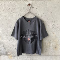 HARLEY DAVIDSON墨黒Tシャツ＊レディース