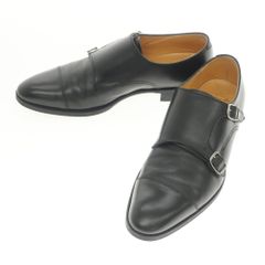 【中古】トレーディングポスト TradingPost ダブルモンク ドレスシューズ ブラック【サイズ8.5】【メンズ】