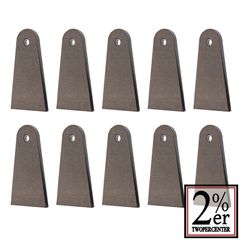 ウェルドタブLサイズ　6ミリ厚　スチール　10P