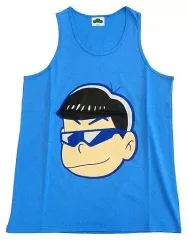 【中古】ポロシャツ・ワークシャツ(キャラクター) カラ松 タンクトップ ブルー フリーサイズ 「おそ松さん」