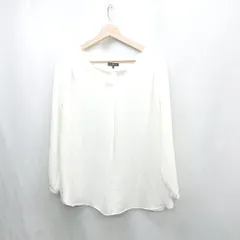 ◇ ⊂ Φ INDIVI インディヴィ 長袖 ブラウス サイズ15 ホワイト レディース E  【1502030036732】