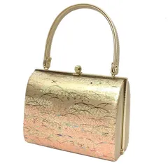 京やO216 和装バッグ 和服バッグ エナメル 芝草文様 桜花文様 お茶や習い事に 振袖にも最適 フォーマル〜カジュアル 着物用バッグ 着物バッグ 手提げバッグ きものトートバッグ 振袖 訪問着 附下 色無地 江戸小紋 小紋 紬 美品 正装用から普段使いまで