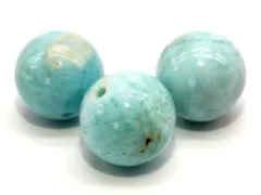 3粒売り ラリマー 10mm パワーストーン バラ売り 天然石 パワーストーン ばら売り ビーズ 穴あき 玉売り アクセサリー