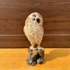 【意外と無い首傾げのフクロウ】⑯ フクロウ 梟 置物 オブジェ オーナメント インテリア おしゃれ 首傾げ 可愛い モリフクロウ