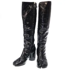 Maison Margiela22 メゾン マルジェラ Tabi パテント ロング足袋ブーツ 58WW0048 ブラック 36