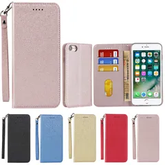 【在庫セール】Eastwave iPhone SE 2020 / 8 / 7 ケース アイフォン 7 / 8 / se2020 ケース iphonese2020 case 手帳型 ストラップ付き 高質PU皮革 明るい色 内蔵マグネット 携帯カバー カードポケッ