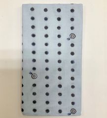 ダブルガーゼ手ぬぐい 和晒し手ぬぐい おまとめ買いがお得 【豆しぼり ブルー】汗取り 薄い ご旅行にも 出産祝い 沐浴 新品未使用品 日本製