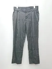 ◇ MAYSON<!-利用不可文字-!>GREY ウエストリボン 光沢感 クロップド テーパードパンツ サイズ2 ブラック レディース P  【1310020005763】