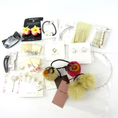コムサイズム ラティス他 ヘアゴム ヘアピン等 17点セット アクセサリー まとめて 大量 レディース 【中古】