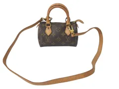 LOUIS VUITTON ルイヴィトン モノグラム ミニスピーディ 2WAY ハンドバッグ ショルダーバッグ M41534 ブラウン ゴールド金具 良品 中古 4c076558