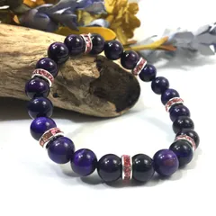 パワーストーン ブレスレット パープルタイガーアイ （ピンク）レディース 女性  数珠ブレス 開運 プレゼント ギフト [20]