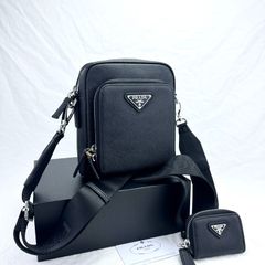 【美品/箱付き】PRADA メンズ メッセンジャーバッグ カメラバッグ