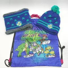 ◇ ⊇ 《 Disney Pixar まとめ売り3点セット トイストーリー キッズ スヌード ニット帽 ナップザック 男の子 》 E  【1502030036152】