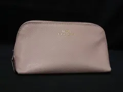 ■美品■ COACH コーチ レザー マルチポーチ マルチケース 小物入れ レディース ベージュ系 DJ5068