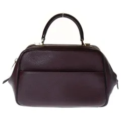 Valextra バニティバッグ レザー ビジネスバッグ ボルドー セリエエッセ Valextra バニティバッグ レザー ビジネスバッグ ボルドー