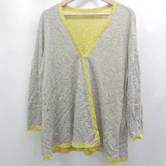 ◇ Θ EVEX by KRIZIA エヴェックス バイ クリツィア 長袖 カーディガン サイズ46 ライトグレー レディース E  【1505290034333】