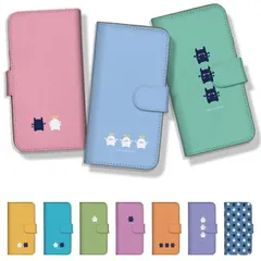 iPhone 17e ケース 手帳型 アイフォン17e スマホケース 携帯ケース 天使 悪魔 ワンポイント エンジェル デビル キャラ かわいい マスコット カラー カラー09