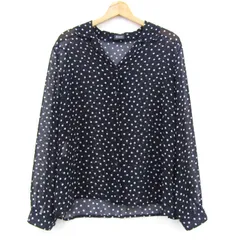 美品☆HERNO ヘルノ シルク100% ブラウス 花柄 長袖シャツ 44 美品☆HERNO ヘルノ シルク100% ブラウス 花柄 長袖シャツ 44