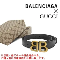 美品✨BALENCIAGA × Gucci  ベルト　バレンシアガ　グッチ コラボ☆限定品【Gucci x Balenciaga】HACKER BB ラージ ベルト