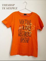 THE SHOP TK MIXPICE オレンジ　メンズカラーTシャツ