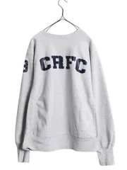 【お得なクーポン配布中!】 80s USA製 ★ チャンピオン リバースウィーブ 3面 プリント スウェット メンズ L 古着 ヴィンテージ トレーナー 裏起毛 カレッジ 霜降り 灰