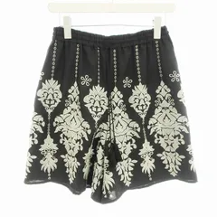 グレースコンチネンタル GRACE CONTINENTAL 23SS ショートパンツ オーナメント刺繍 36 黒 ブラック /MMのサムネイル