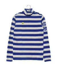 【送料0円】パーリーゲイツ｜レディース｜長袖モックネックシャツ｜1｜グレー｜中古ゴルフウェア