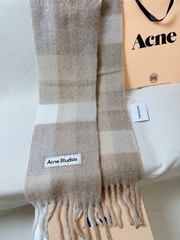 Acne Studios アクネストゥディオズ マフラー モヘアチェック 　マフラー