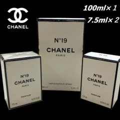 【未使用★3本セット★値下げ】CHANEL  香水 No.19 （オードゥ パルファム 100ml ） シャネル（PARFUM 7.5ml 新品×２）本