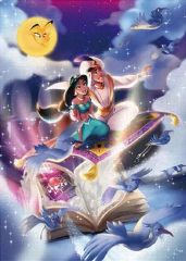 ディズニー アラジン ジャスミン ヴィンテージ アート イラスト 壁飾り 