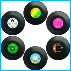 【新着商品】ドリンク コーヒー コップ用マット シリコンコースター 滑り止め- コースター コースター レコード おしゃれ 4.1” SENHAI 6枚セット シリコン