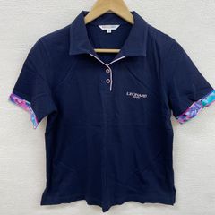 LEONARD SPORT レオナール　長袖　ポロシャツ　M ネイビー 美品✨✨ LEONARD SPORT レオナールスポーツ 半袖ポロシャツ