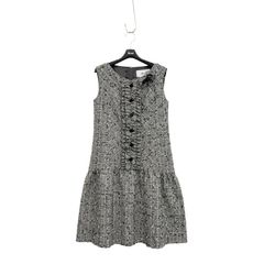Rene ルネ ツイード ドレス フレッシュディ グレー 34 6036180