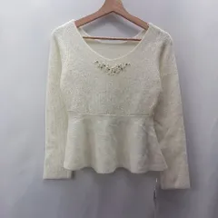 ◇ ◎●未使用● ⊇ PROPORTION BODY DRESSING 長袖 ニット サイズF アイボリー系 レディース E  【1503050030953】