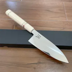 ステン本焼V金10号柳刃包丁270mm モダンブルーレジン八角柄 本焼 包丁 尺 （V金10号 本焼 柳刃 包丁 和包丁 黒檀黒水牛 八角柄）