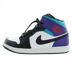 ナイキ NIKE エア ジョーダン 1 ミッド Air Jordan 1 Mid ハイカットスニーカー シューズ 靴 ロゴ レザー US10 28cm マルチカラー ブライトコンコルド DQ8426-154 ■GY18 /MQ