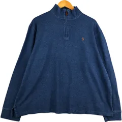 古着 ラルフローレン Ralph Lauren POLO RALPH LAUREN ESTATE RIB ハーフジップスウェットシャツ トレーナー メンズXL相当/eaa594849