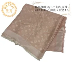 Louis Vuitton ピンク 大判ストール ⭐︎クリーニング済み⭐︎ 大判ストール モノグラム柄 ピンク